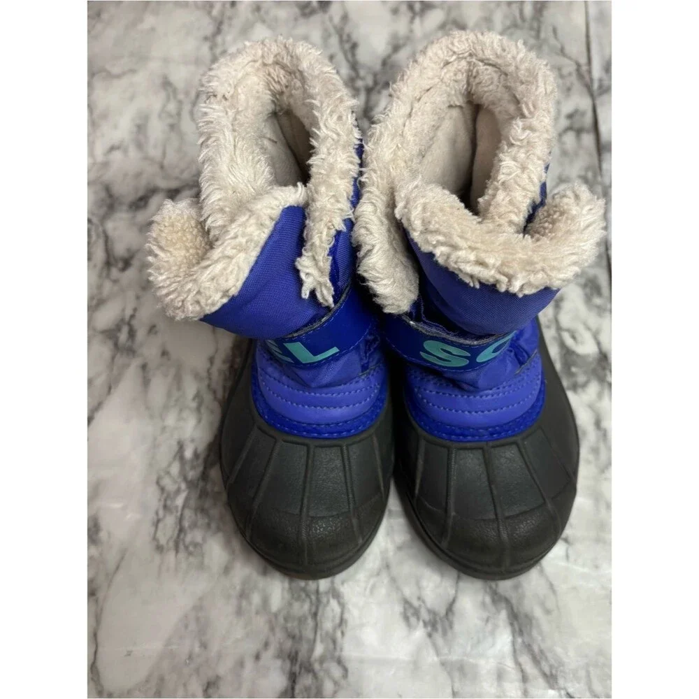 Sorel Kids Purple Blue Winter Snow Boots outdoor size 10